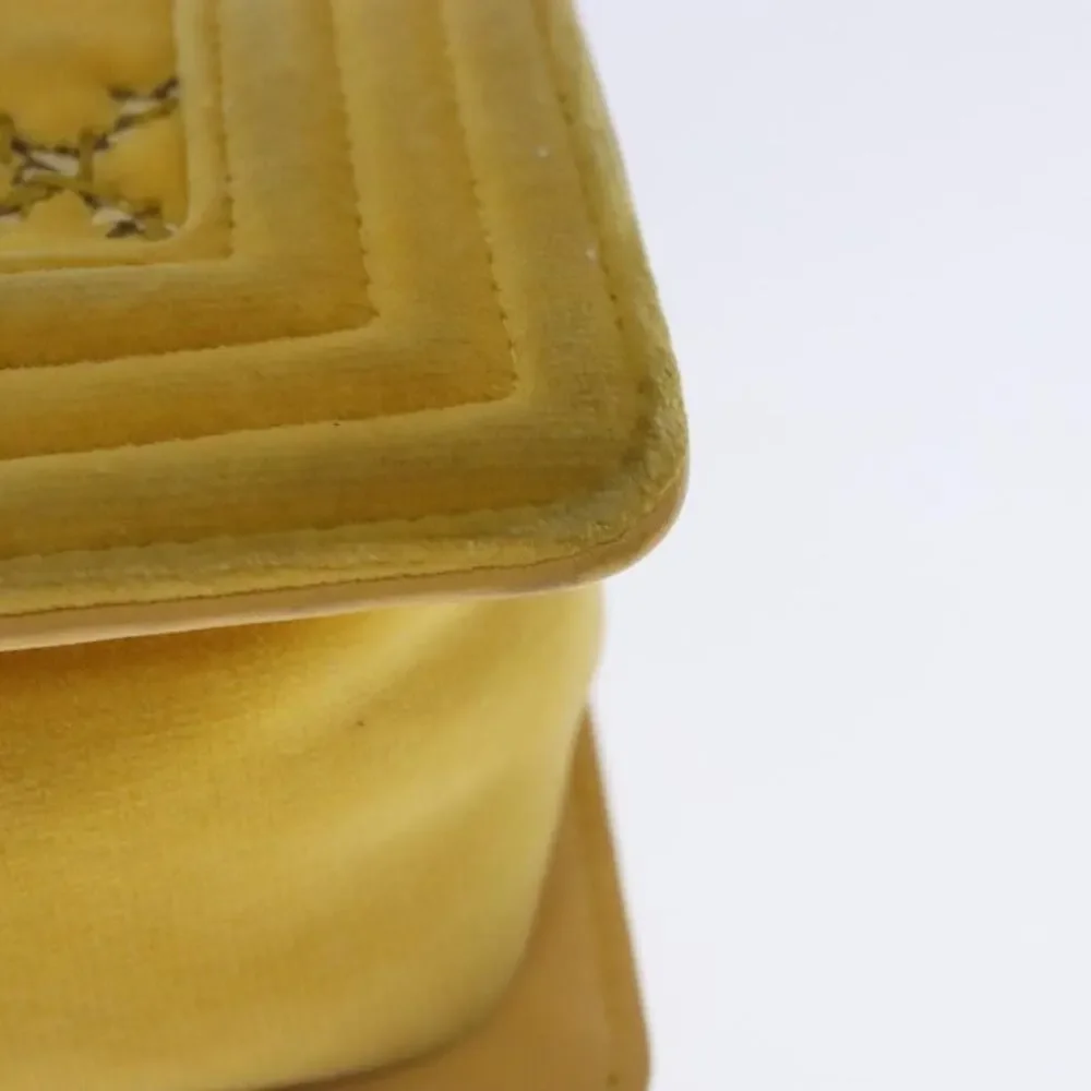 Chanel Matelasse 20 Chain Boy Shoulder Bag Yellow